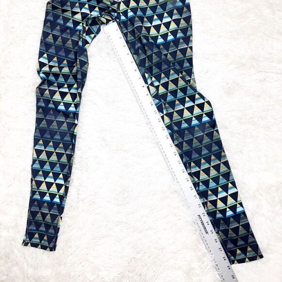Mossimo Blue Geometric Leggings Size Small - Picture 3 of 6